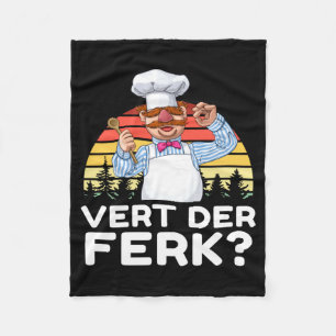 Muppet Show Swedish Chef Expletive New Funny Stic  Fleece Blanket