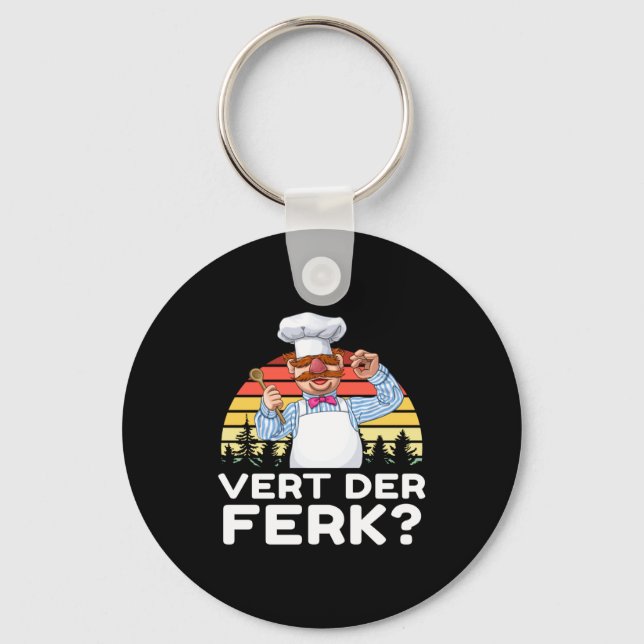 Muppet Show Swedish Chef Expletive New Funny Stic  Key Ring (Front)