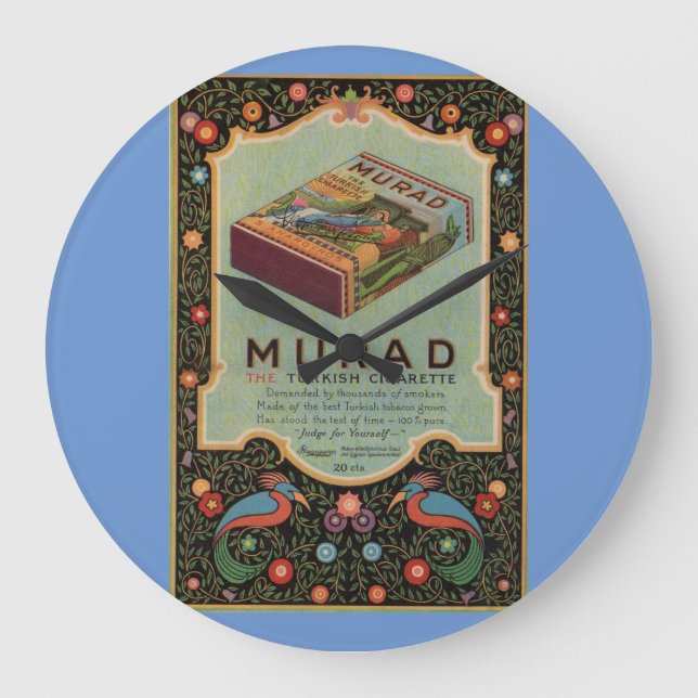 Murad Cigarettes ad Large Clock (Front)