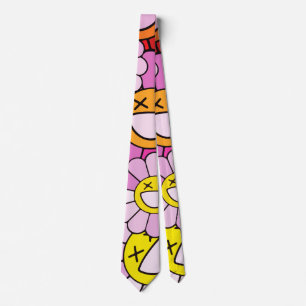 Murakami flowers tie