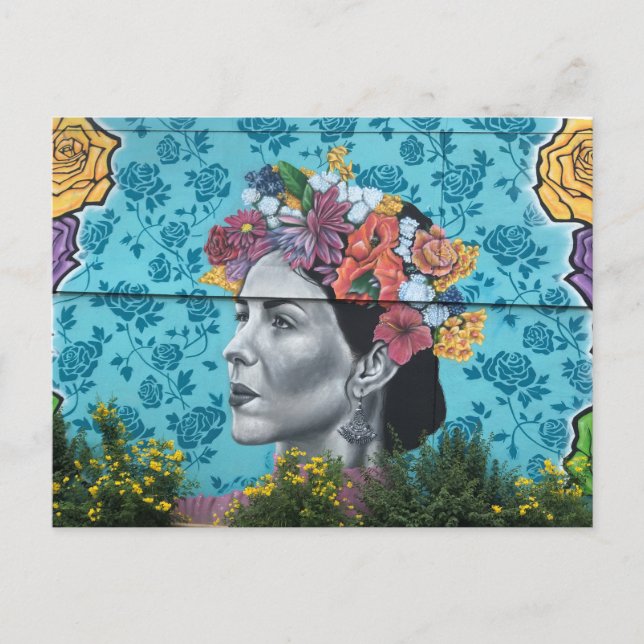 Mural Art Work in San Antonio Postcard (Front)