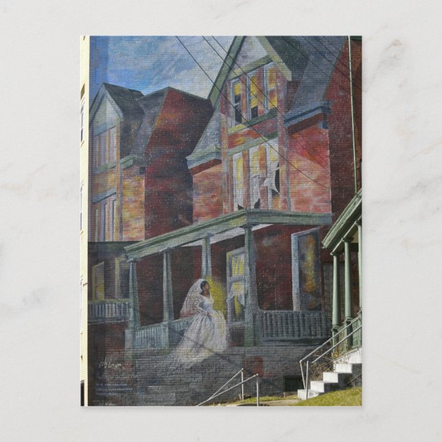 Mural:  Bride entering her "house." Postcard (Front)