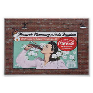 Mural Celebrates Route 66, Baxter Springs, Kansas Photo Print