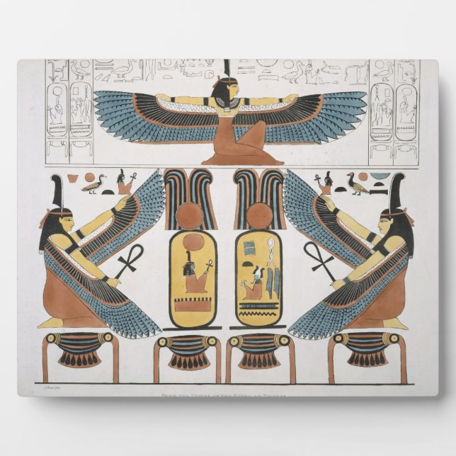 Mural from the Tombs of the Kings at Thebes, disco Plaque (Front)