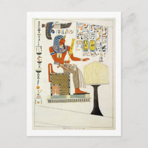 Mural from the Tombs of the Kings of Thebes, disco Postcard