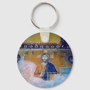 mural jesus key ring