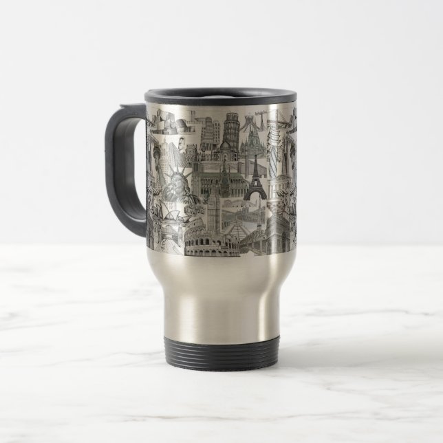 Mural mug Arch Search - 444ml stainless Steel (Front Left)