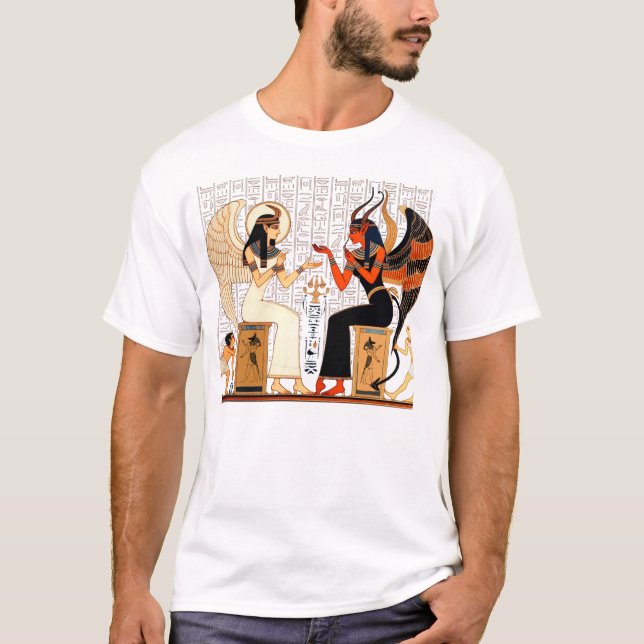 Mural of angels and devils T-Shirt (Front)