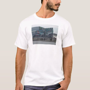 Mural Of Northwest Airlines On A Service Building T-Shirt
