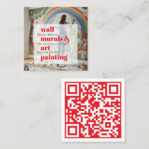 Mural Painter Square Business Card