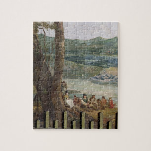 Mural painting from Drakelowe Hall, nr. Burton on Jigsaw Puzzle