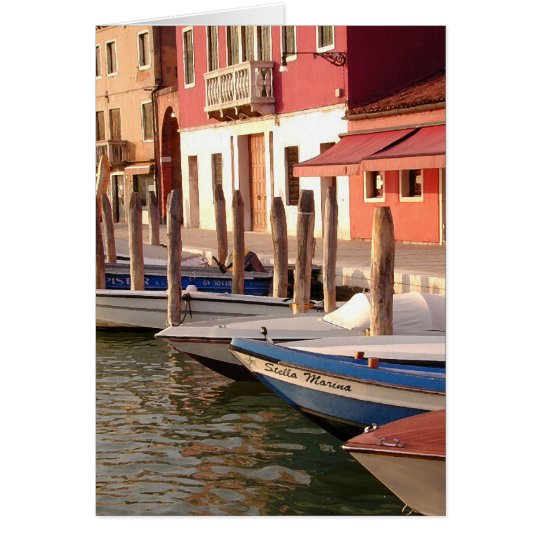 Murano Boats Card