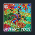 Murano Mosaic II Magnet<br><div class="desc">History of Murano glassmaking Murano’s reputation as a centre for glassmaking was born when the Venetian Republic, fearing fire and destruction to the city’s mostly wood buildings, ordered glassmakers to move their foundries to Murano in 1291. Murano glass is still interwoven with Venetian glass. Murano's glassmakers were soon the island’s...</div>