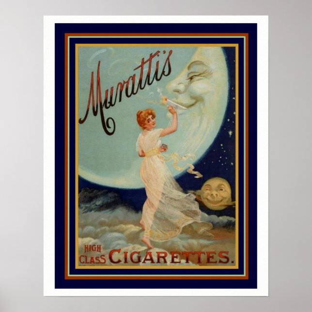 Murattis High Class Cigarettes Ad 16 x 20 Poster (Front)