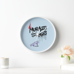 Murazzi Sound System Nights - Drip Spray Edition Clock