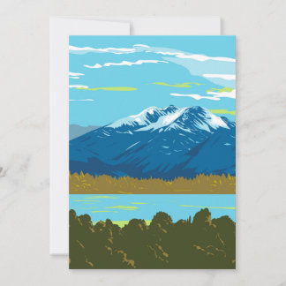 Murchison Mountains in Fiordland National Park WPA Thank You Card