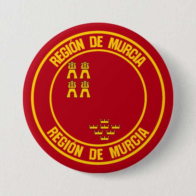 Murcia Round Emblem 7.5 Cm Round Badge (Front)
