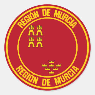 Murcia Round Emblem Classic Round Sticker