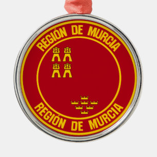 Murcia Round Emblem Metal Tree Decoration