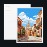 Murcia Spain Art Vintage Travel Illustration Postcard<br><div class="desc">Murcia Spain Art Vintage travel place illustration</div>