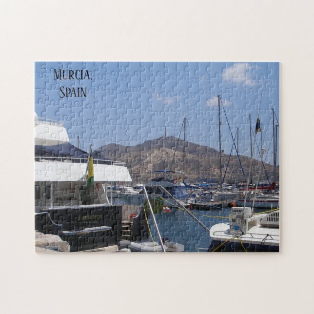 Murcia Spain boats on the water Jigsaw Puzzle (Horizontal)