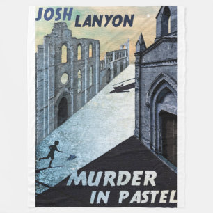 Murder in Pastel fleece blanket