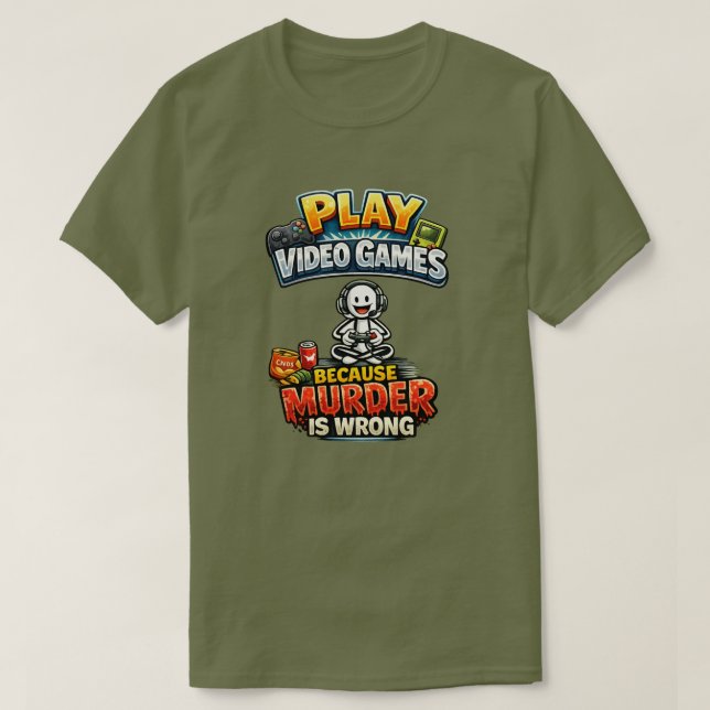 Murder Is Wrong 3 T-Shirt (Design Front)