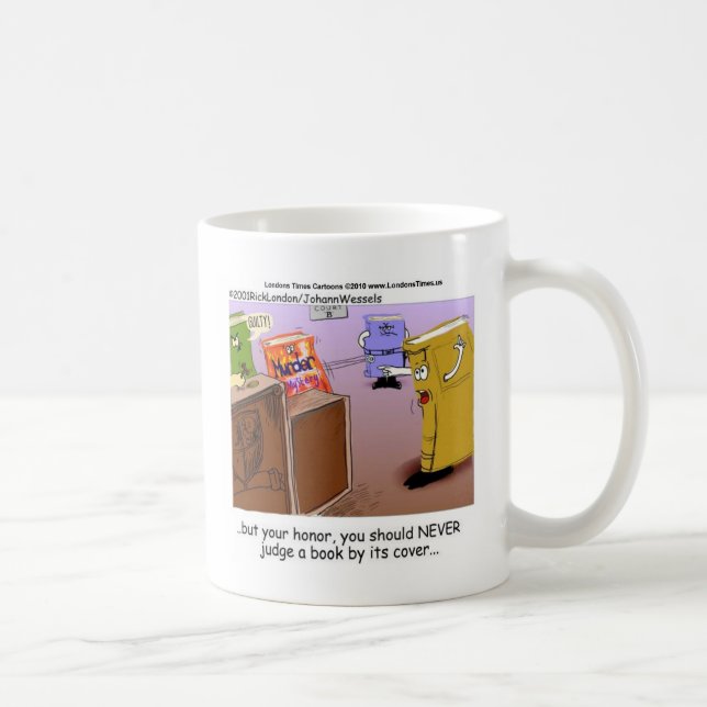 Murder Mystery Courtroom Drama Funny Tees & Gifts Coffee Mug (Right)