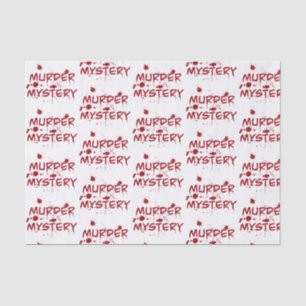 Murder mystery crime fan cold case blood wrapping  tissue paper