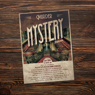 Murder Mystery Dinner Invitation