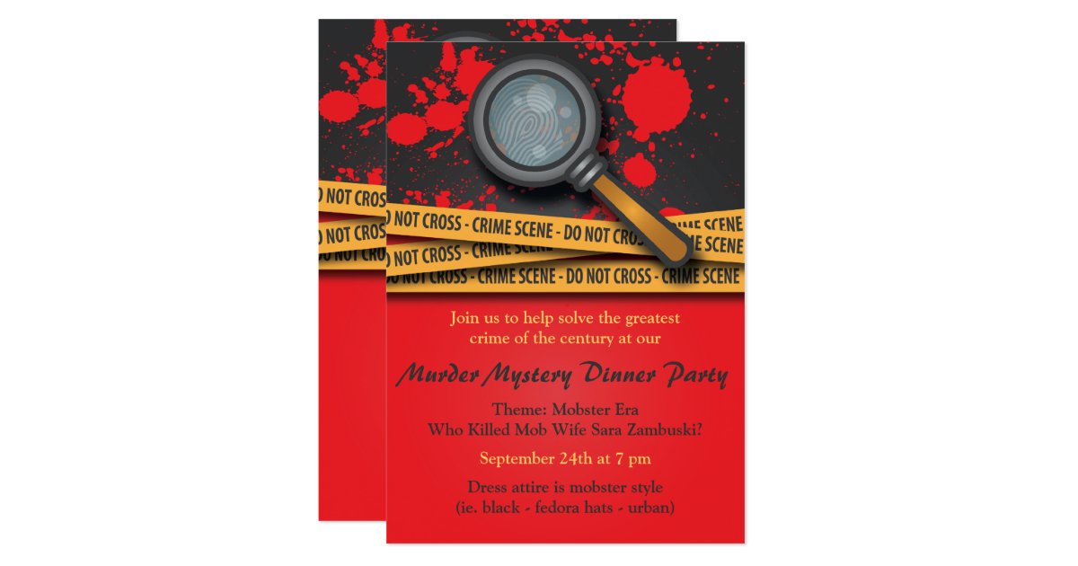 Murder Mystery Dinner Invitation Ideas 3