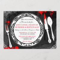 Murder Mystery Dinner Party Invite