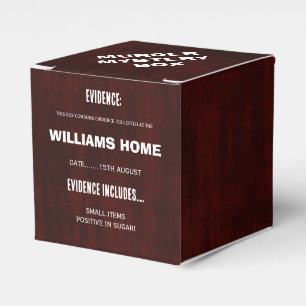 Murder Mystery  Favour Box
