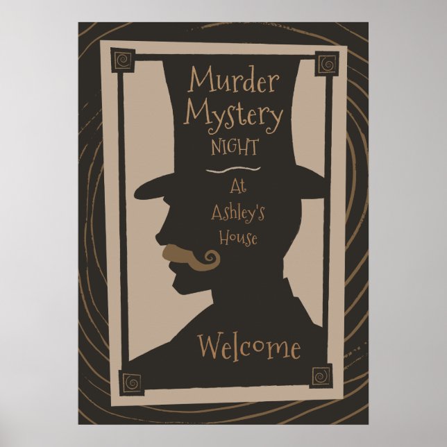 Murder Mystery Night - Welcome Poster (Front)
