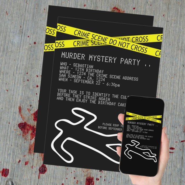 Murder Mystery Party Invitation (Creator Uploaded)