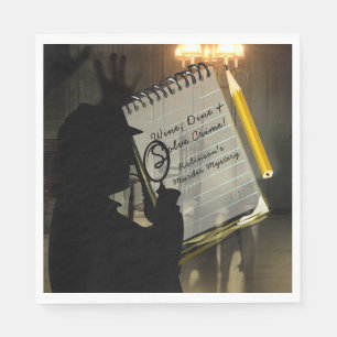 Murder Mystery Party Napkins Personalised