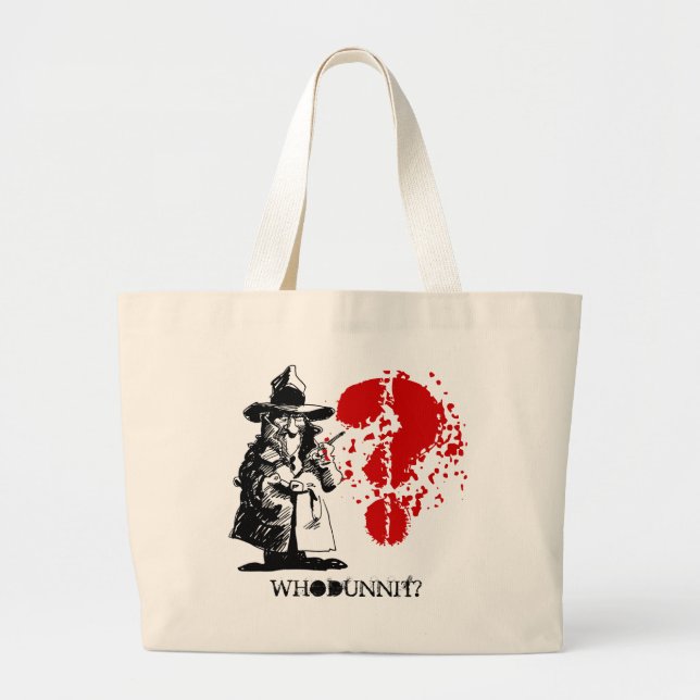 Murder Mystery Party Tote Bags Bag Whodunnit? Gift (Front)