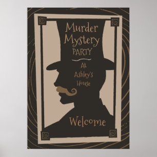 Murder Mystery Party - Welcome Poster