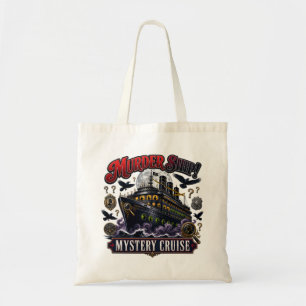Murder Ship Mystery Cruise Vintage Detective Desig Tote Bag