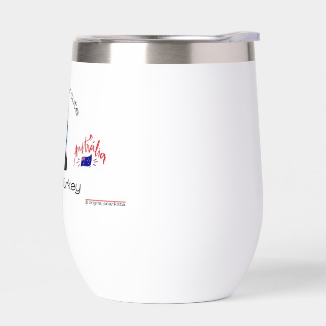 Murder Turkey - wine mug (Left)