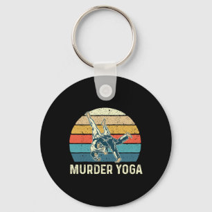 Murder Yoga - Jiu Jitsu Grappler Martial Arts Coac Key Ring