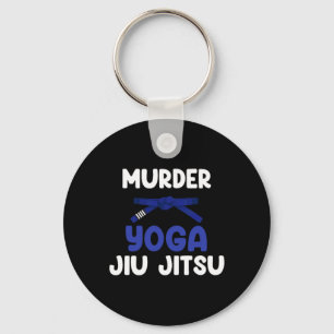 Murder Yoga Jiu Jitsu Karate Boxing Muay Thai Kick Key Ring