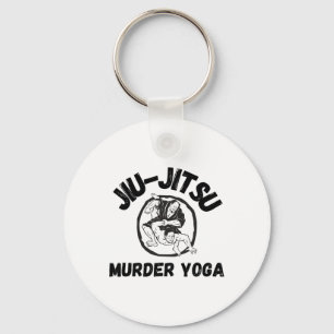 Murder Yoga Shirt Funny Brazilian Jiu Jitsu Key Ring