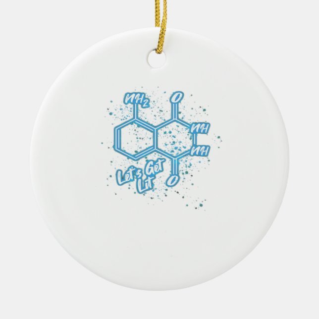 Murderino Crime Lover Luminol Let's Get Lit  Ceramic Tree Decoration (Front)