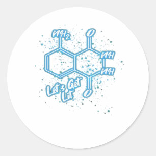 Murderino Crime Lover Luminol Let's Get Lit  Classic Round Sticker