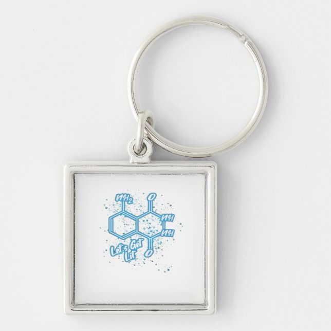 Murderino Crime Lover Luminol Let's Get Lit  Key Ring (Front)
