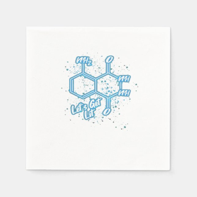 Murderino Crime Lover Luminol Let's Get Lit  Napkin (Front)