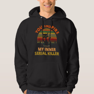Murderous Cat Holding Knife Medical Mask And More Hoodie