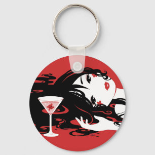 Murderous Martini Keychain