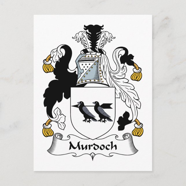 Murdoch Family Crest Postcard (Front)